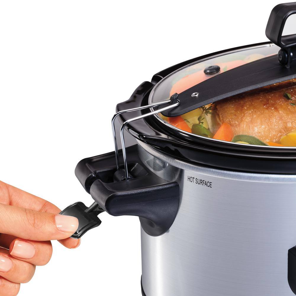 Hamilton Beach 6 Qt Stainless Steel Slow Cooker with Timer