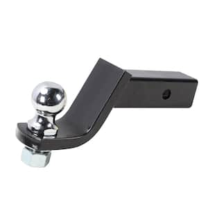 Class 3 6,000 lb. Capacity Trailer Hitch Ball Mount Starter Kit, Fits 2 in. Receiver, 4 in. Drop