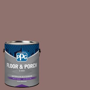 1 gal. PPG1054-6 Oakwood Brown Satin Interior/Exterior Floor and Porch Paint