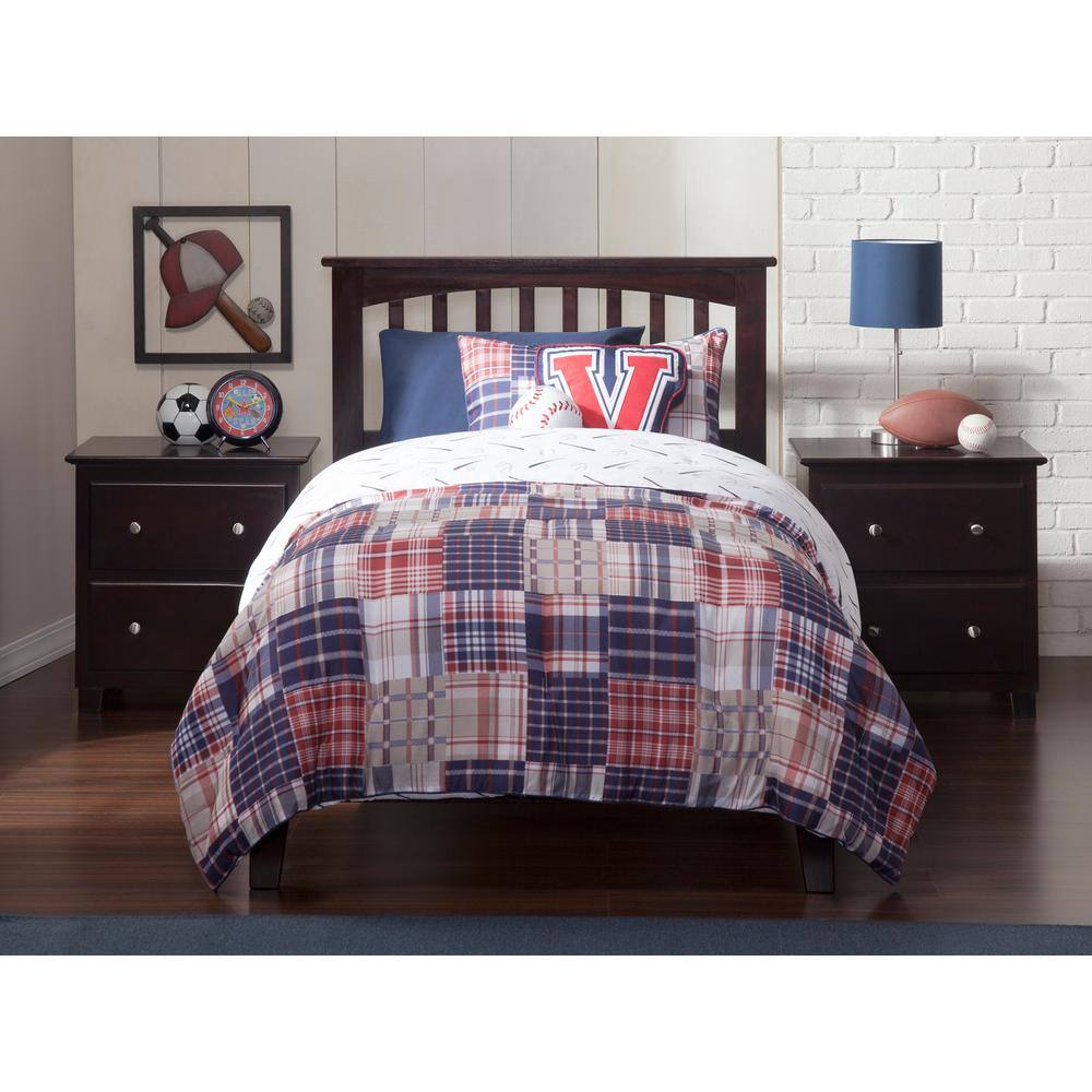 Espresso Twin Mission Wood Frame Bed with Storage