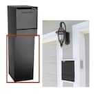Wall-Mount Delivery Bottom Hold Vault Mailbox, Black