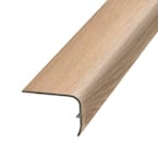 Wicker 1.32 in. Thick x 1.88 in. Wide x 78.7 in. Length Vinyl Stair Nose Molding