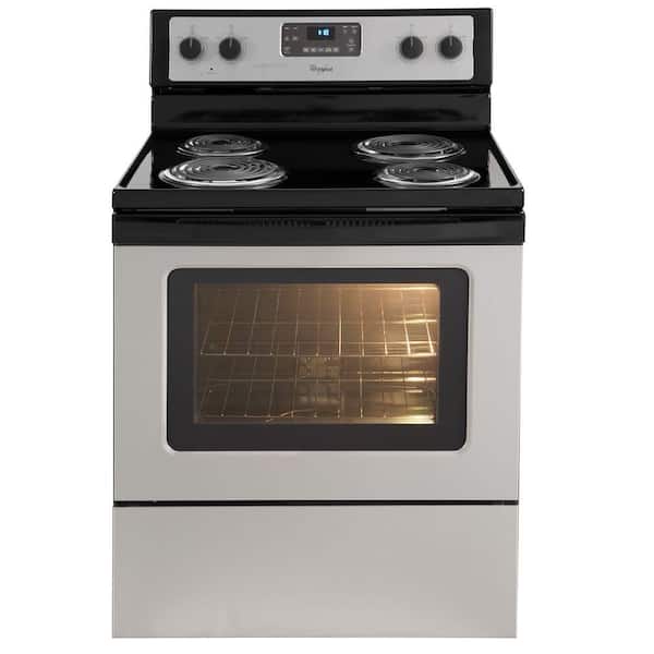 Whirlpool 4.8 cu. ft. Electric Range with Self-Cleaning Oven in Stainless Steel