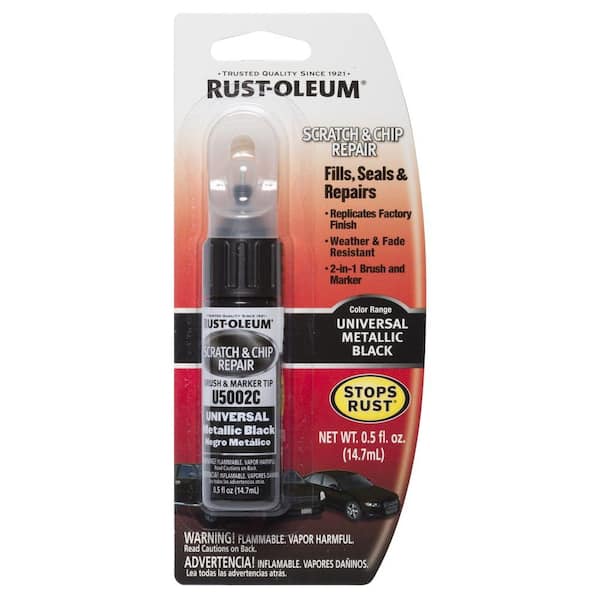 Rust-Oleum Automotive 0.5 oz. Universal Metallic Black Scratch & Chip Repair Marker