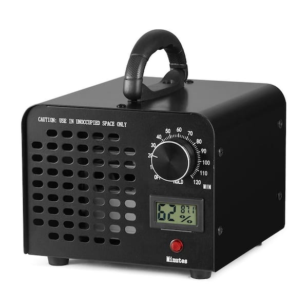 Ozone Generator, 3230 sq. ft. HEPA-Type Ozone Generator in Black, High Capacity Commercial Ozone Generator Machine