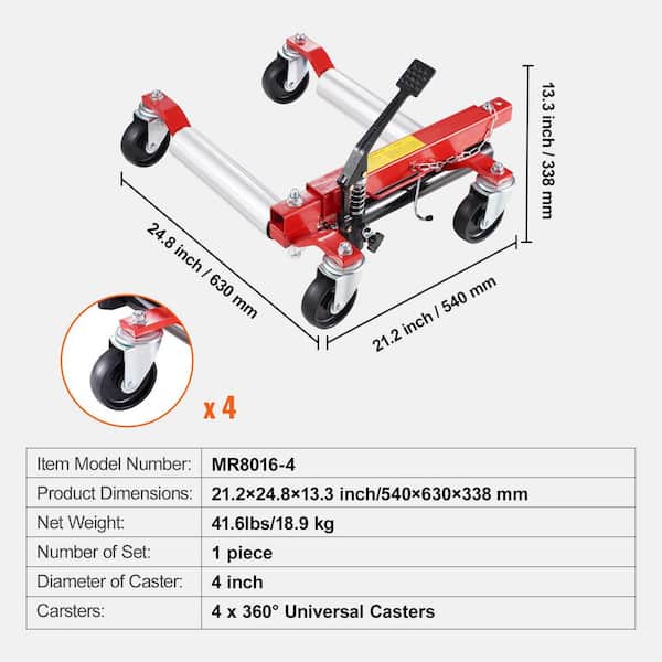 Collins Hi-Speed Dolly PRO Dolly Set Zinc Plated w/ Aluminum