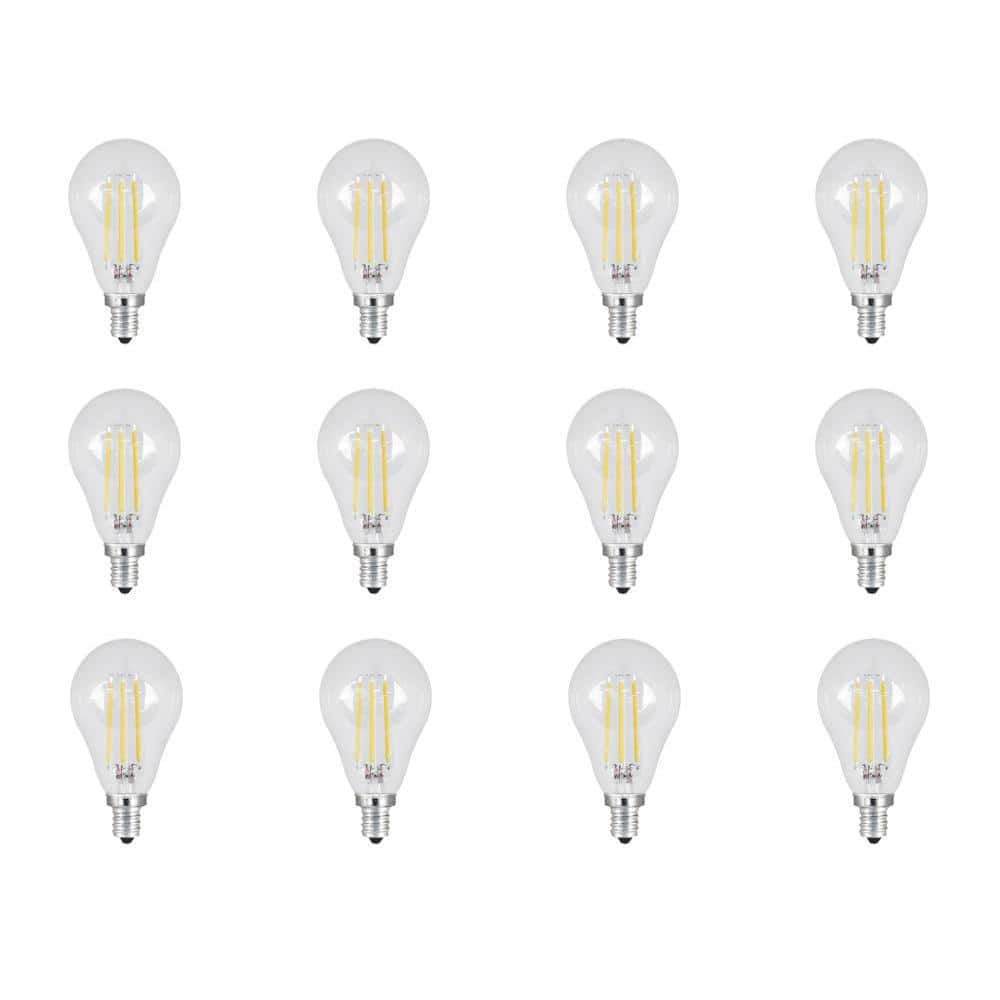 40-Watt Equivalent A15 Candelabra Dimmable Filament Clear Glass LED Ceiling