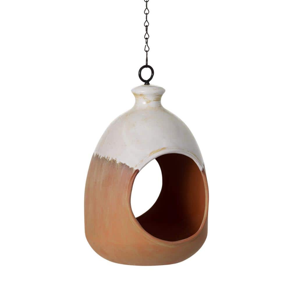 SULLIVANS 11.5 in. Pueblo Terracotta Bird Feeder N2990 The Home Depot
