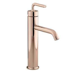 Purist Single-Handle Single-Hole Vessel Sink Faucet in Vibrant Rose Gold