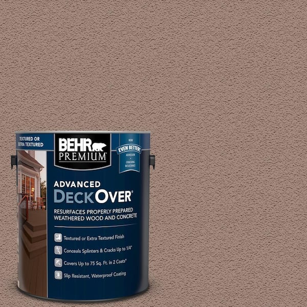 BEHR Premium Advanced DeckOver 1 gal. #SC-160 Rose Beige Textured Solid Color Exterior Wood and Concrete Coating