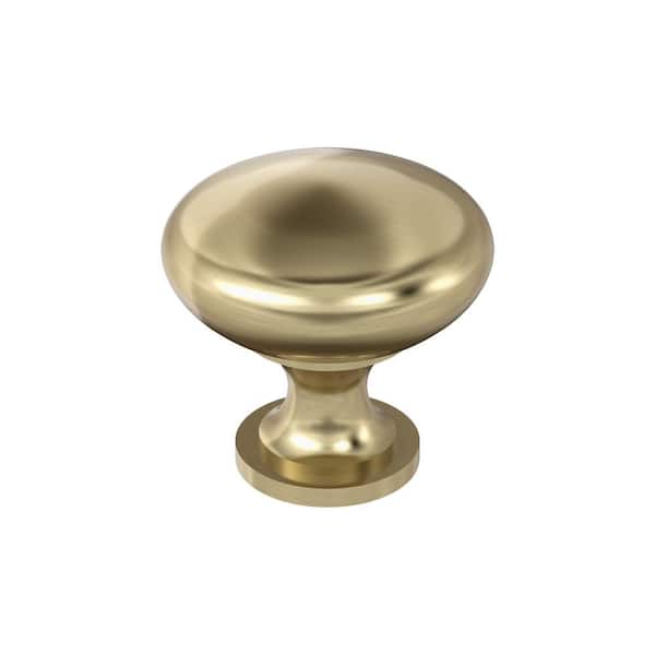Edona 1-1/4 in. (32mm) Traditional Golden Champagne Round Cabinet Knob