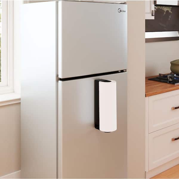 Magnetic Mount Black Finish Paper Towel Holder Ultra-Strong Magnet Stainless Steel for Kitchen or Garage