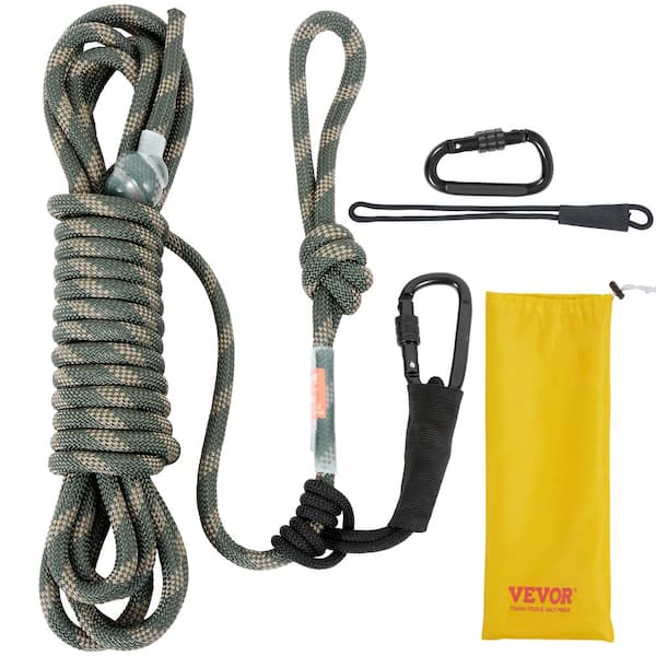 SKYSHALO Tree Stand Safety Rope, 30 ft./91.44 m Treestand Lifeline Rope 30KN Breaking Tension, 0.6 in. Hunting Safety Line