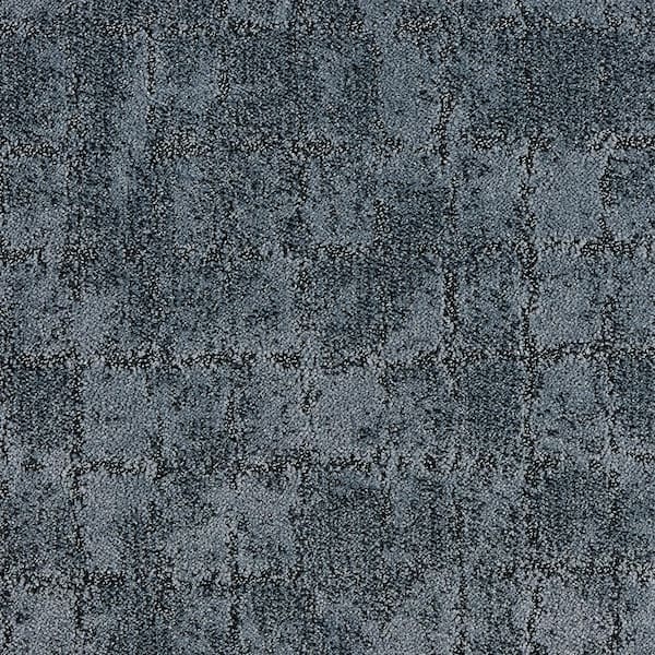 Posh Patterns Opulent Blue 37 oz. Polyester Pattern Carpet - Installation Required