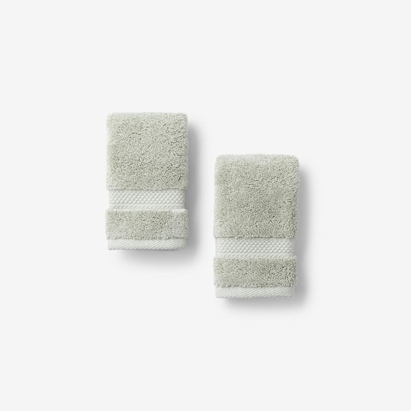 The Company Store Sterling Supima Cotton Solid Celadon Wash Cloth