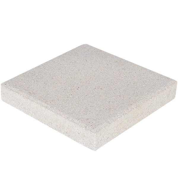 12 in. x 12 in. x 1.57 in. White Concrete Step Stone (168-Pieces/168 sq. ft. /Pallet)