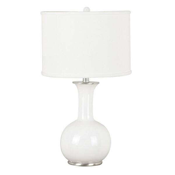 Kenroy Home Mimic 25 in. White Table Lamp