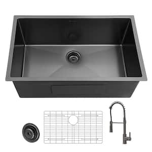 Glacier Bay Professional Zero Radius 32 in. Undermount Single Bowl 