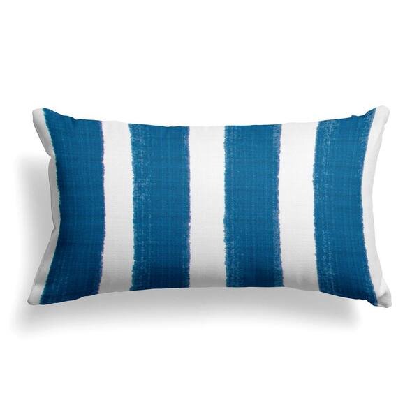 navy rectangle throw pillow