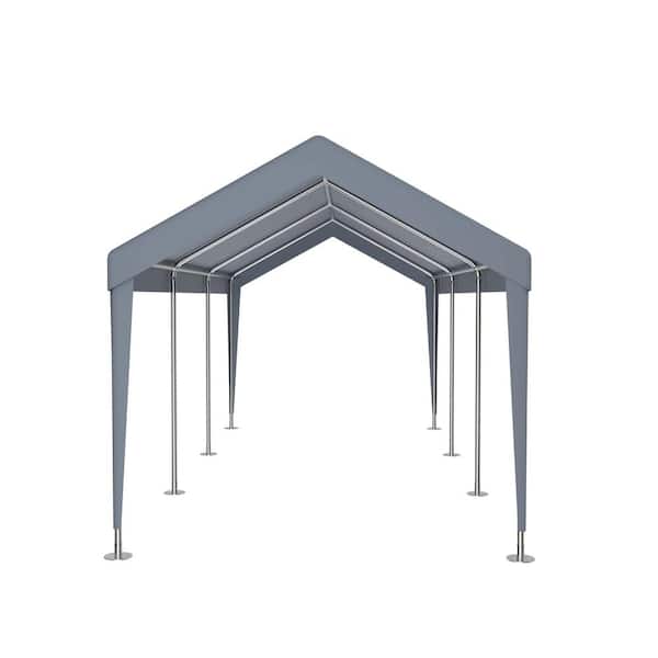 テント Tenleaf 12 ft. x 20 ft. Gray Outdoor Canopy Tent Heavy Duty