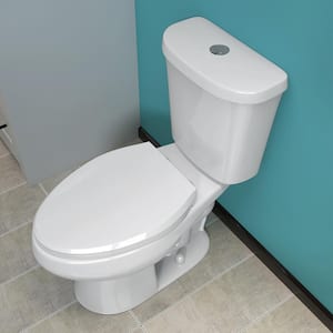 12 in. Rough-in 2-Piece 1.1/1.6 GPF Toilets Dual Flush Elongated Softclose Toilet in White Seat Included ADA Toilet