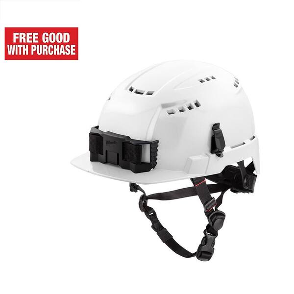 Milwaukee BOLT White Type 2 Class C Front Brim Vented Safety Helmet 48731320 The Home Depot