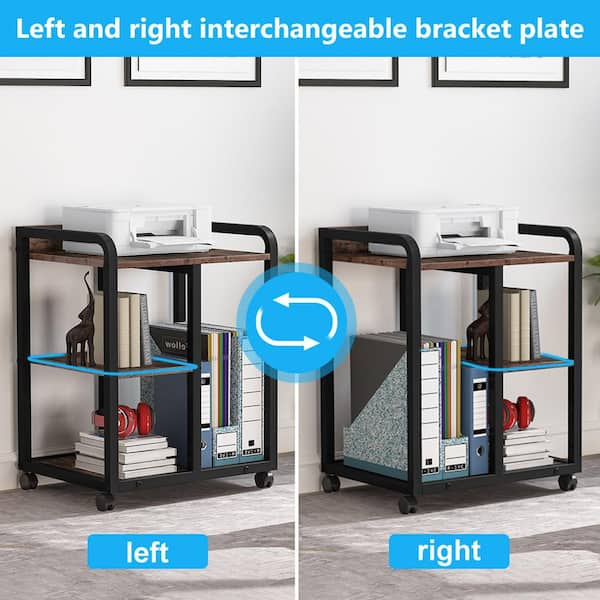 Mount-It! Under-Desk Printer Stand with Wheels MI-7857 B&H Photo