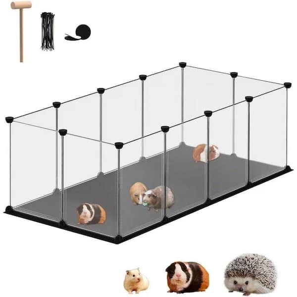KIWDZFU Small Animal Playpen Guinea Pig Cages with Waterproof Mat