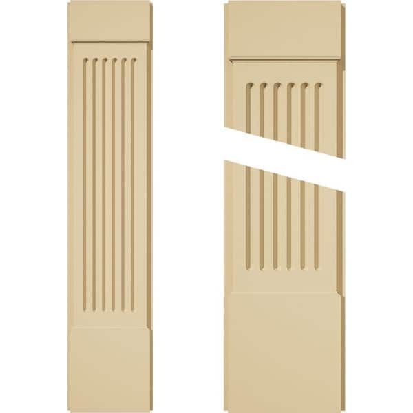 Ekena Millwork 2 in. D x 10 in. W x 48 in. L Primed Polyurethane Pilaster 1- Pack