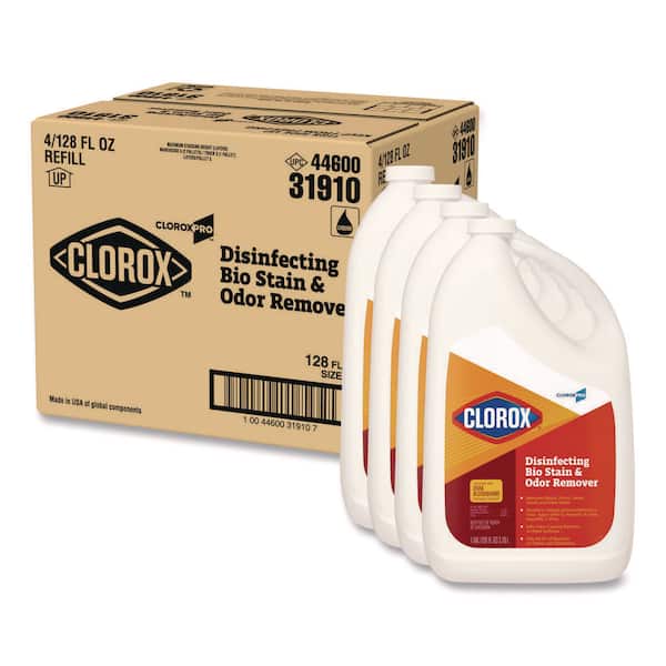 Disinfecting Bio Stain and Odor Remover, Fragranced, 128 oz Refill Bottle
