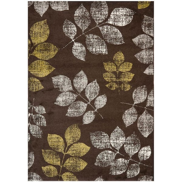 SAFAVIEH Porcello Brown/Green 5 ft. x 8 ft. Area Rug