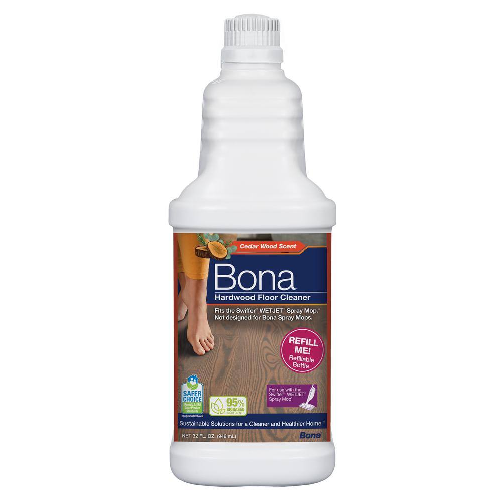 Bona 32 oz. Cedar Wood Hardwood Floor Cleaner Bottle for Use with