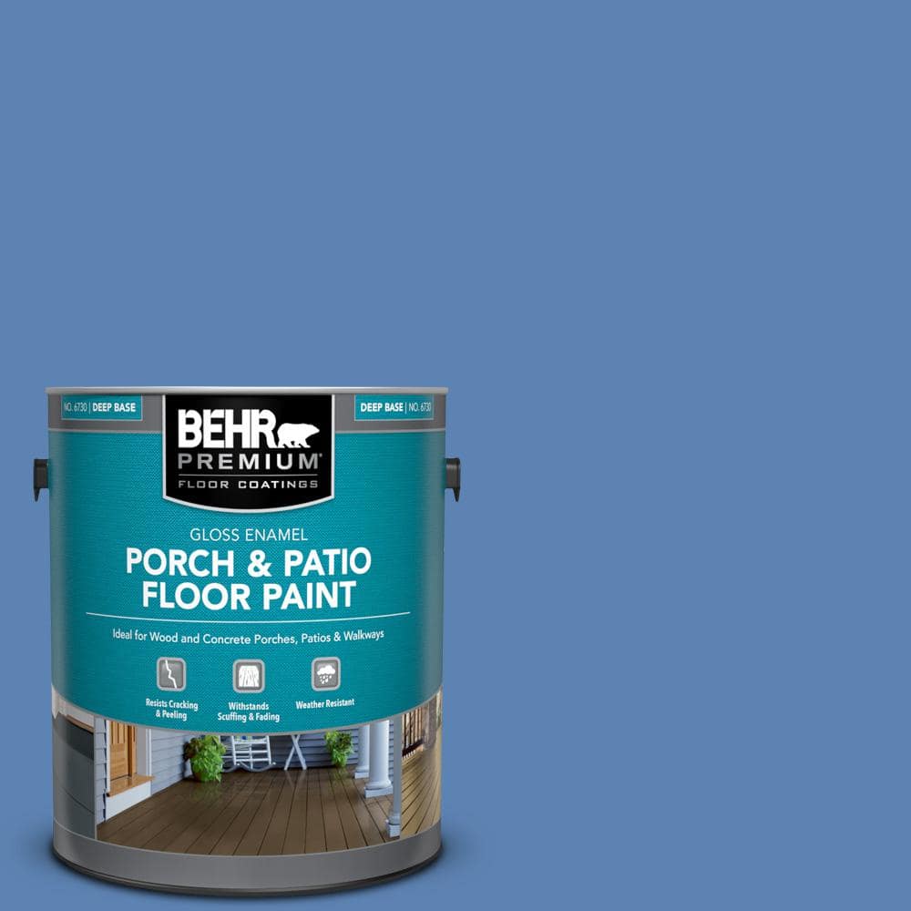 1 gal. #PPU15-06 Neon Blue Gloss Enamel Interior/Exterior Porch and Patio Floor Paint price history on PriceWatchPro