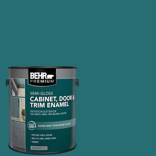 BEHR PREMIUM 1 gal. #M460-7 Antigua Semi-Gloss Enamel Interior/Exterior Cabinet, Door & Trim Paint