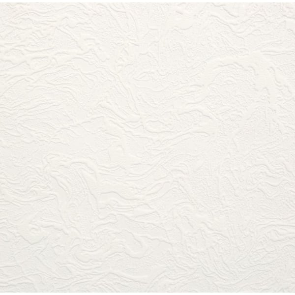 Graham & Brown Swirl White Vinyl Peelable Wallpaper (Covers 56 sq. ft.)