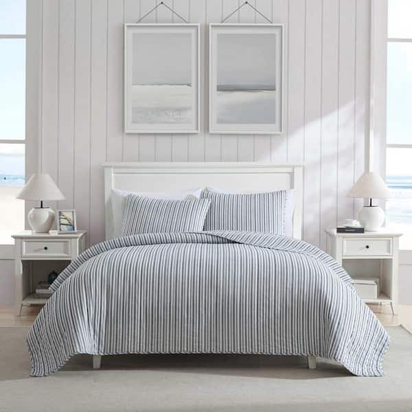 Coleridge 2-Piece Captains Blue Twin Cotton Quilt Set