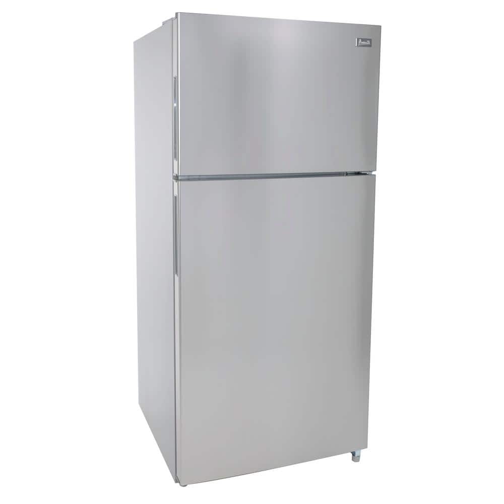 Avanti 18 Cu. Ft. Stainless Steel Top Freezer Refrigerator with Ice Maker