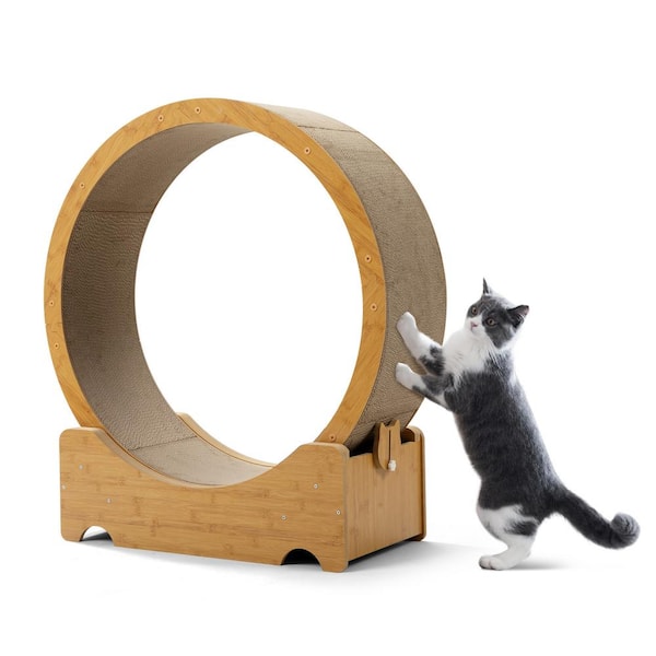 COZIWOW Corrugated Cat Treadmill Exercise Wheel, Large