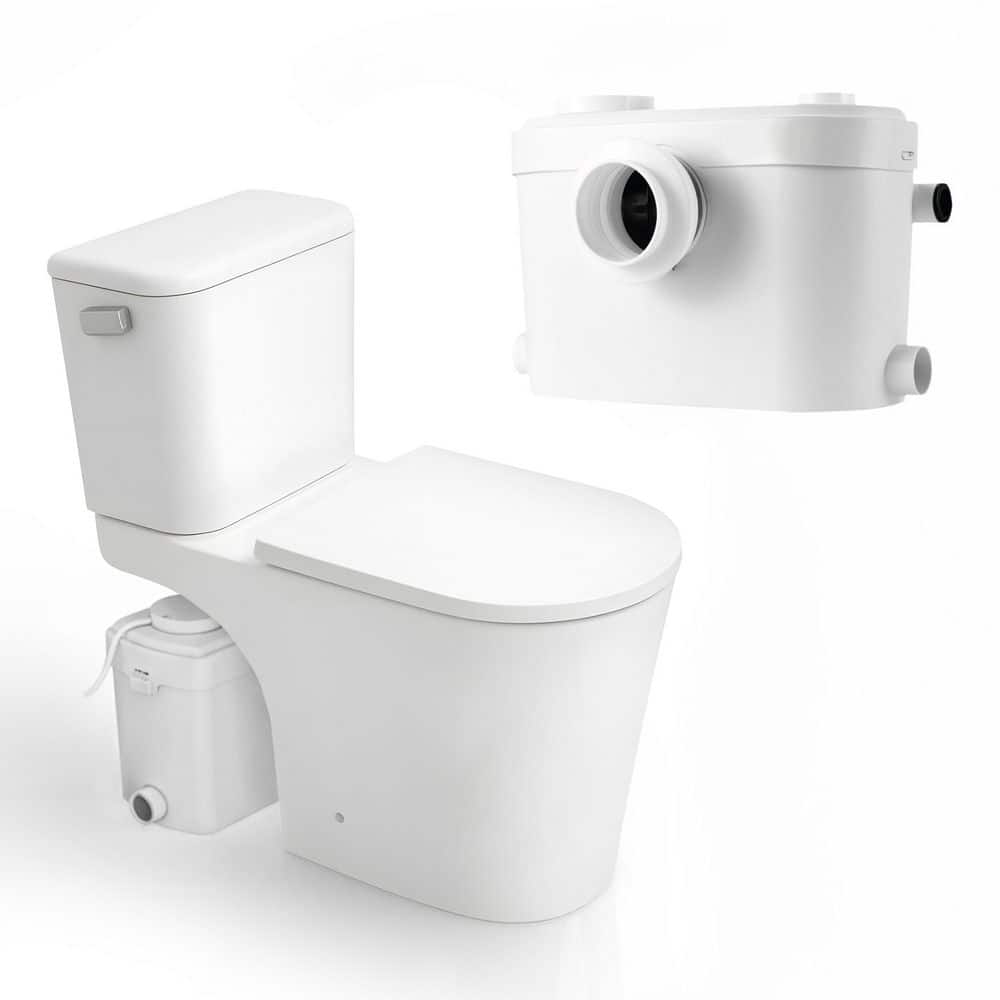 ANZZI Nesso Rear Outlet Macerating 2-Piece 1.6 GPF Single Flush
