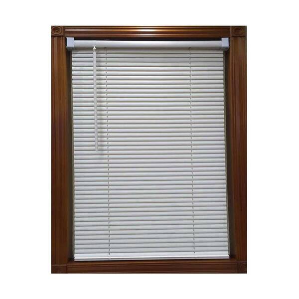 Designer's Touch Alabaster Cordless 1 in. Light Filtering Vinyl Blind 33 in. W x 64 in. L