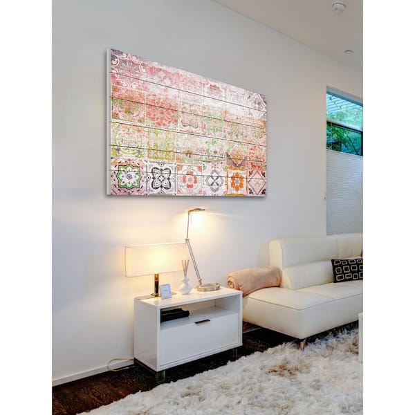 Unbranded 24 in. H x 36 in. W "Settat 2" by Parvez Taj Printed White Wood Wall Art