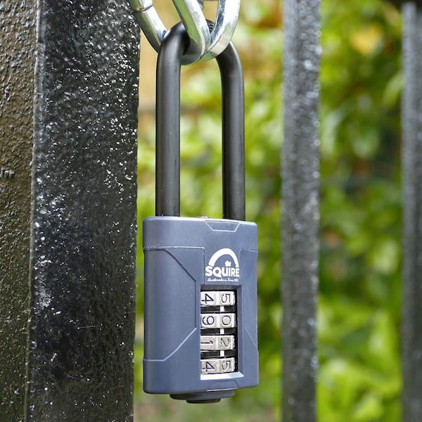 2 in. Wide Steel Combination Padlock with 2.5 in. High Steel Shackle