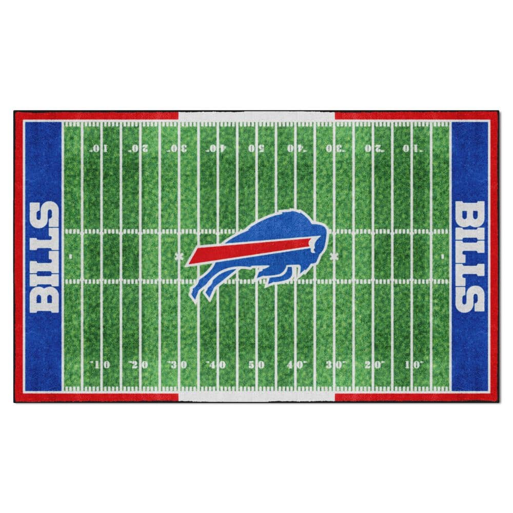 : FANMATS 23113 Buffalo Bills Ticket Design Runner Rug - 30in. x  72in.