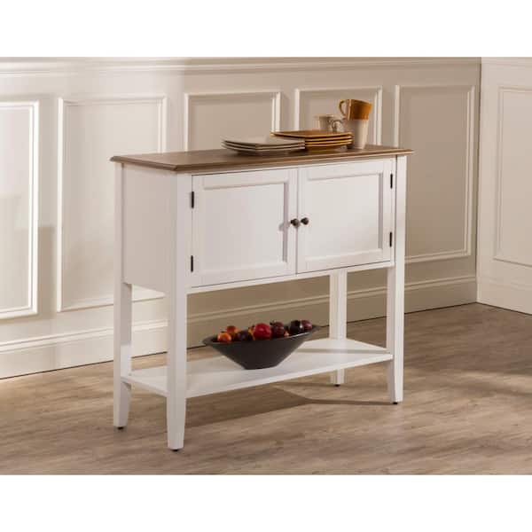Hillsdale Furniture Bayberry White Wood 42.25 in. Sideboard
