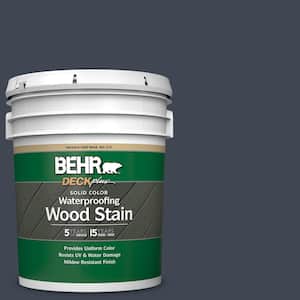 5 gal. #PPU14-20 Starless Night Solid Color Waterproofing Exterior Wood Stain