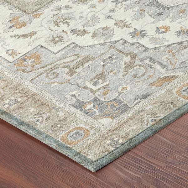 Chantille Machine Washable Indoor/Outdoor Abstract ACN2674 Beige 5 ft. x 7 ft. 6 in. Area Rug