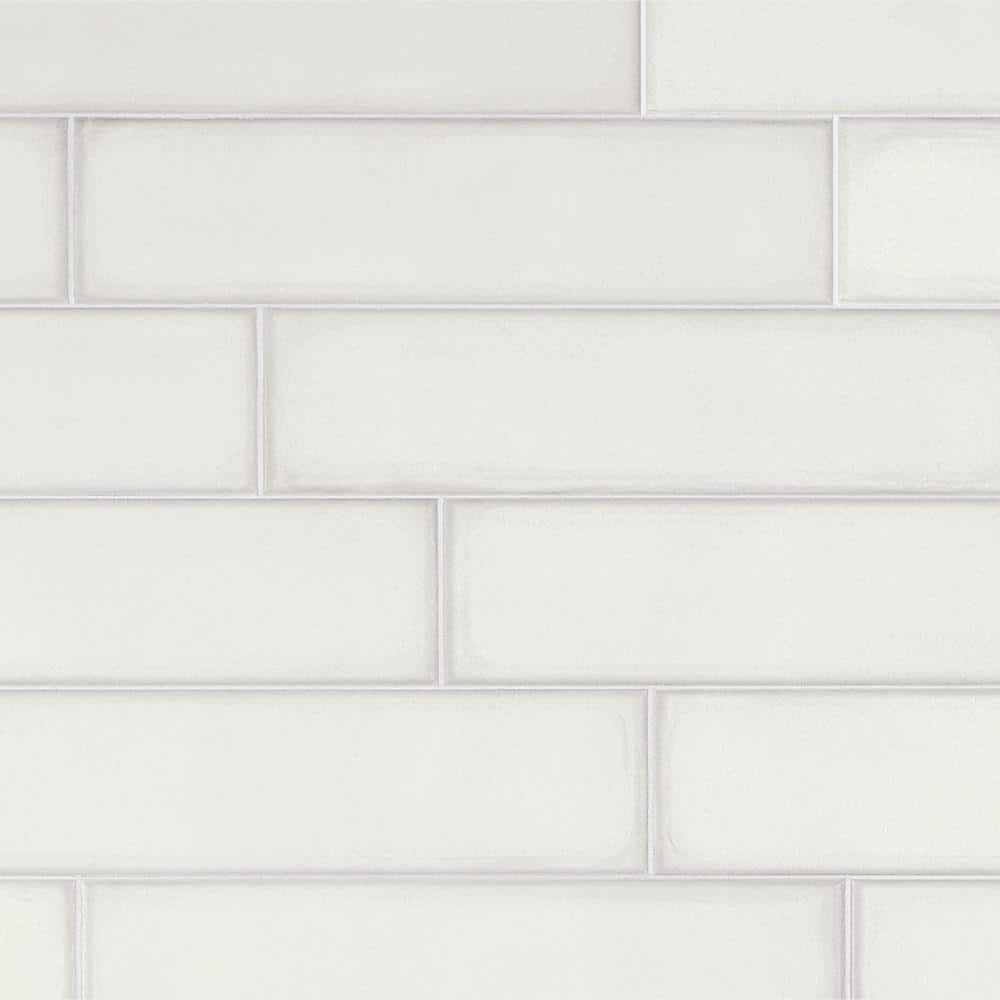 Stacy Garcia White Matte Porcelain Subway Wall Tile