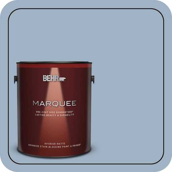 BEHR MARQUEE 1 gal. #S520-3 Perfect Landing One-Coat Hide Matte Interior Paint & Primer