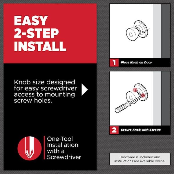 Kwikset Sedona Matte Black Right Handed Round Wave Half Dummy Door