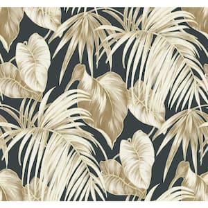 Dominica Tropical Leaf Paper Strippable Roll (Covers 60.75 sq. ft.)